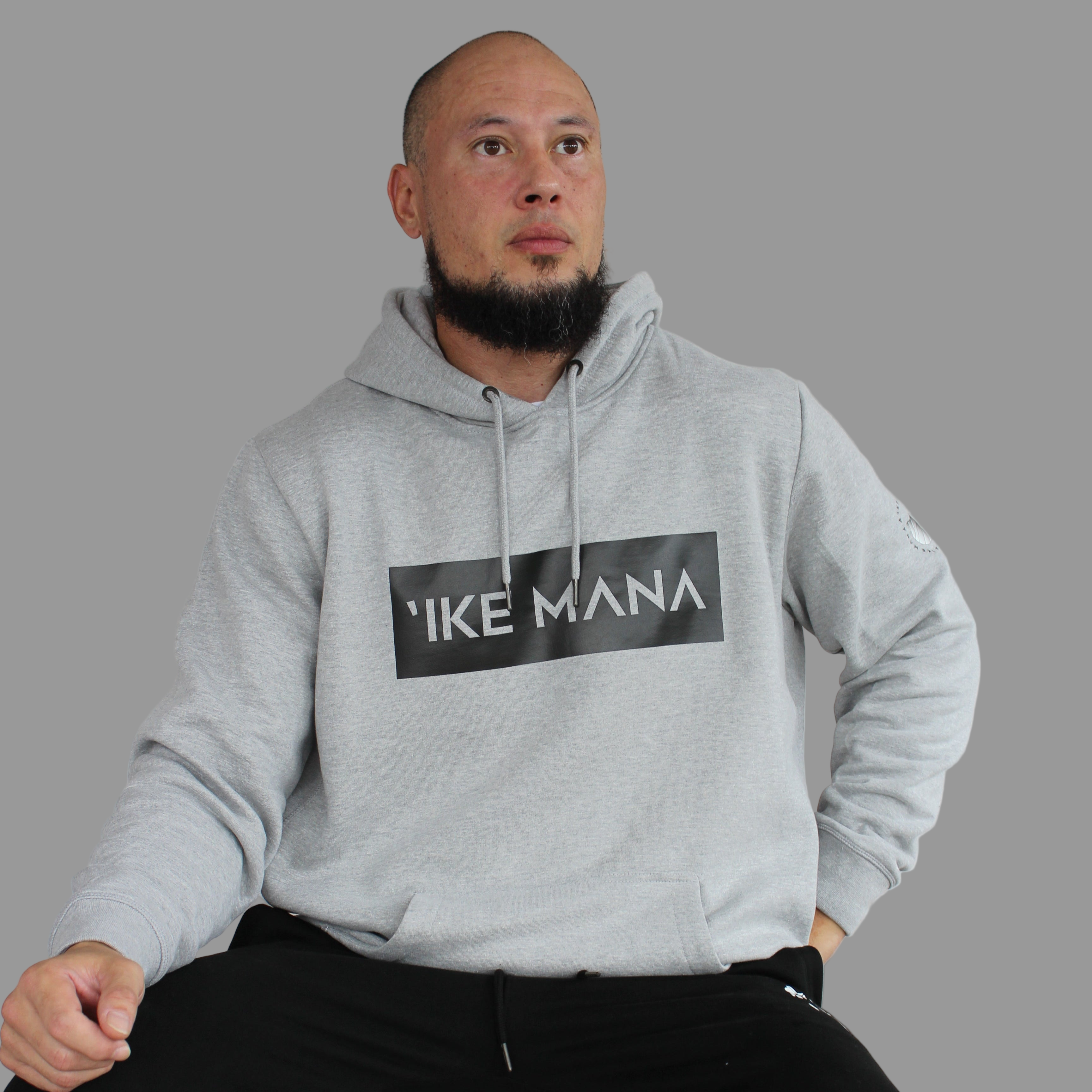 Grey Signature Hoodie – Ike Mana
